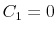  C_{1}=0