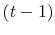  \left( t-1\right) 
