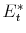  E_{t}^{\ast}