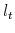  l_{t}