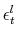  \epsilon_{t}% ^{l}