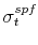  \sigma_{t}^{spf}