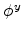  \phi^{y}