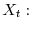  X_{t}: