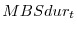  MBSdur_{t}