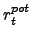 $ r_{t}^{pot}$