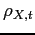 $ \rho _{X,t}$