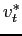 $ v_{t}^{\ast }$