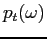 $ p_{t}(\omega )$