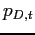 $ p_{D,t}$