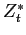 $ Z_{t}^{\ast }$